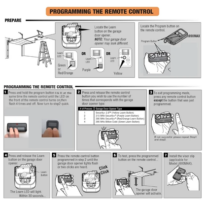 Dual LiftMaster 953EV Garage Remote Pack