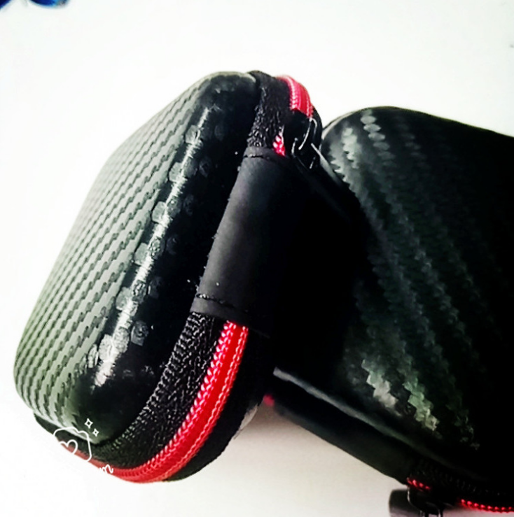 Square Headphone Case, EVA Storage Box for Electronics