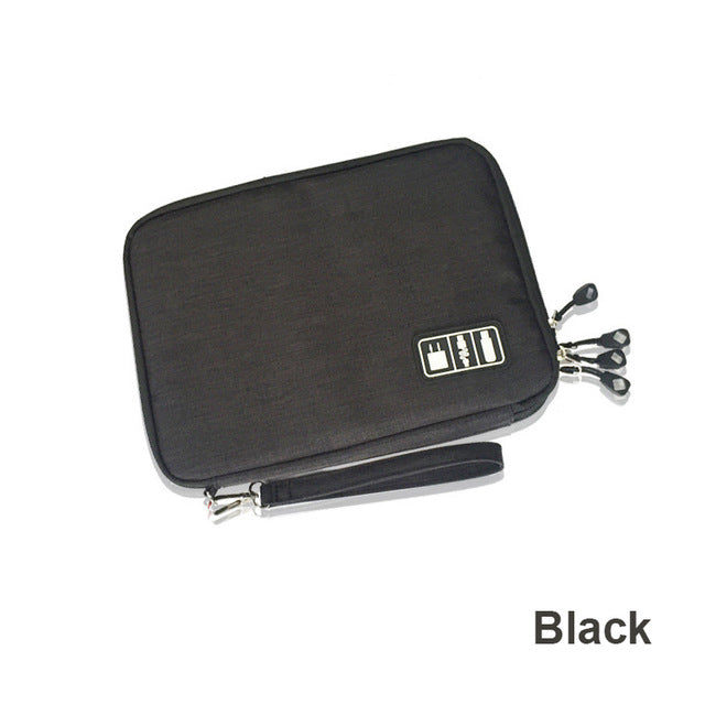 Compact Dual-Layer Gadget Organizer