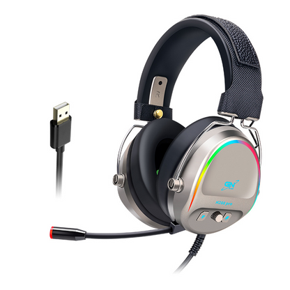 USB Gamer Headset with RGB Lights