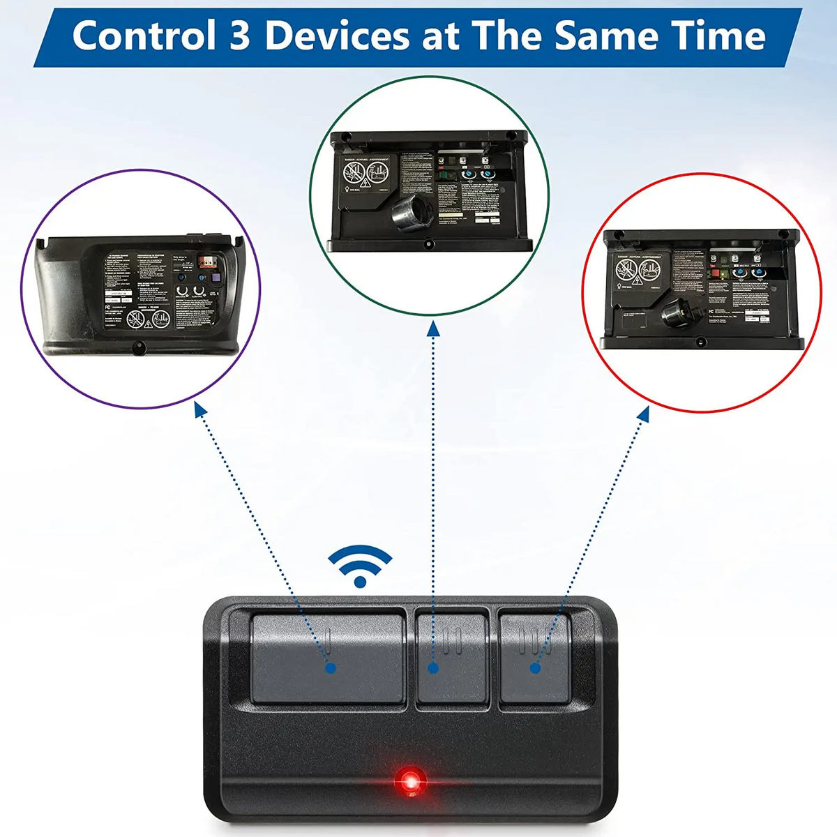 Dual LiftMaster 953EV Garage Remote Pack