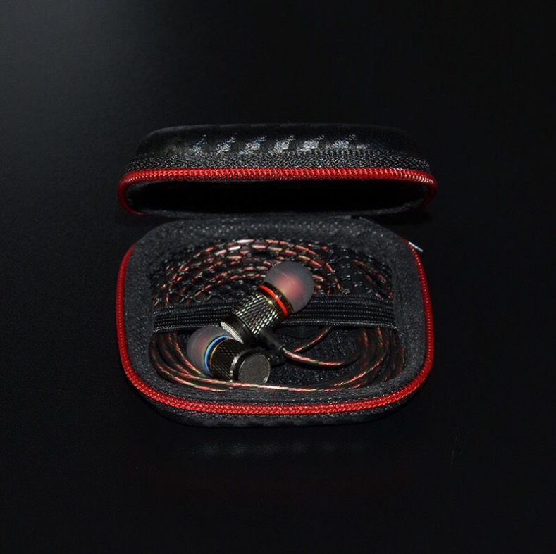 Square Headphone Case, EVA Storage Box for Electronics