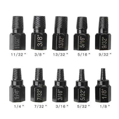 10-Piece Screw Remover Kit for Damaged Screws