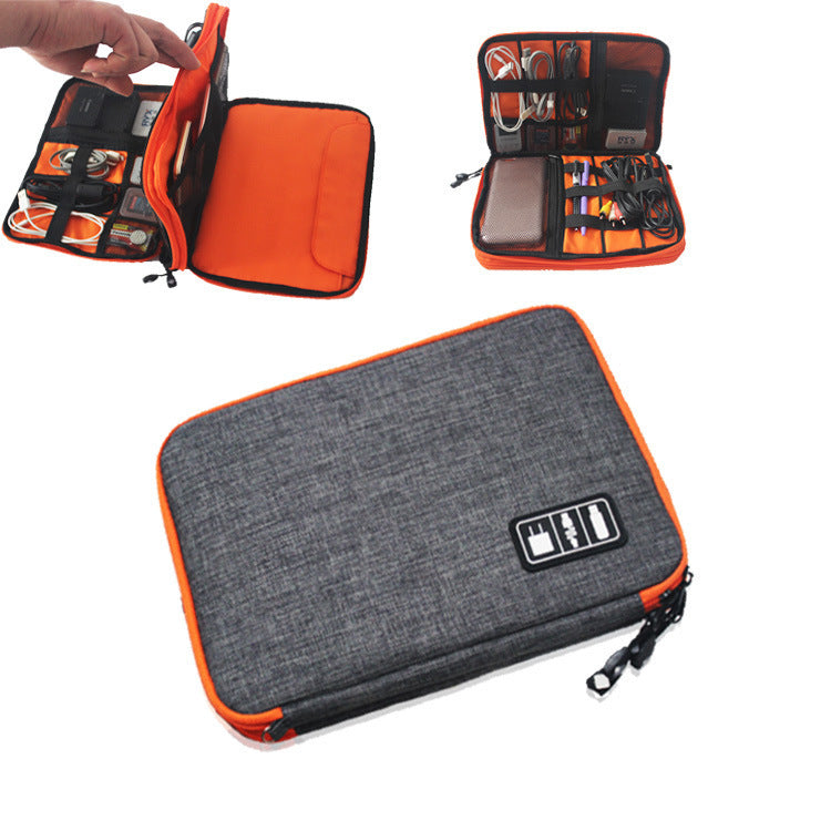 Compact Dual-Layer Gadget Organizer