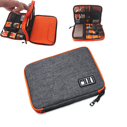 Compact Dual-Layer Gadget Organizer