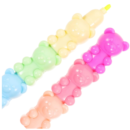 Stackable Cute Bear Highlighters for Office and School