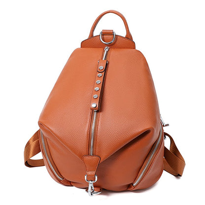 Geneva Chic Secure Leather Backpack