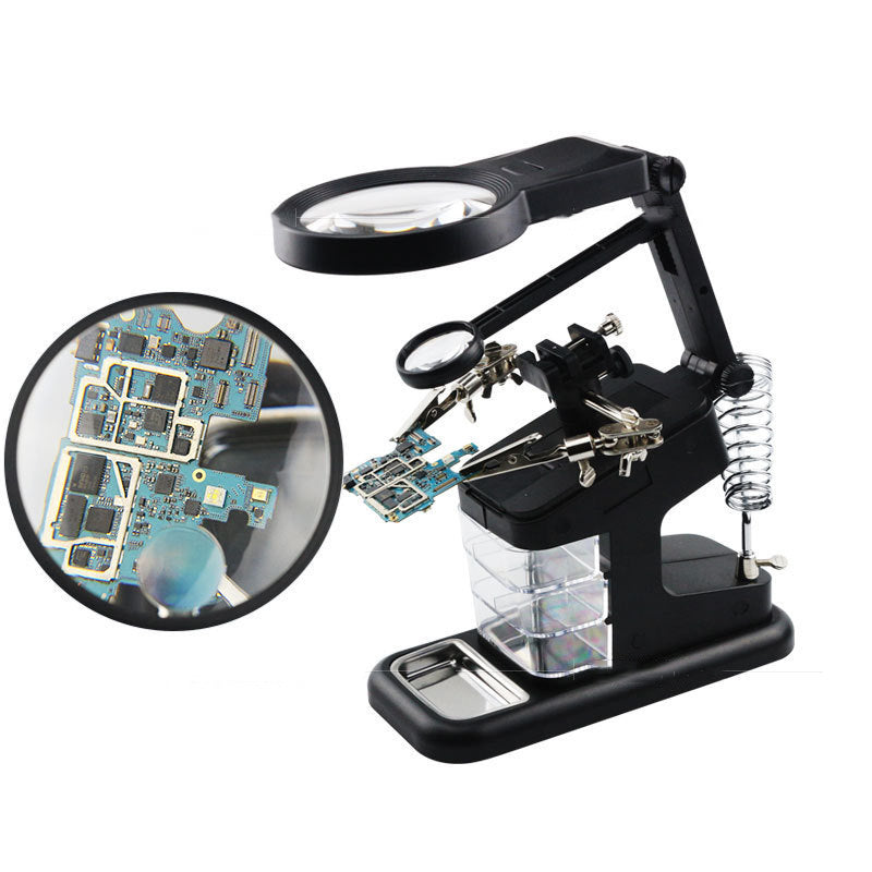 Multi-Function Desktop Magnifier for Electronics Work