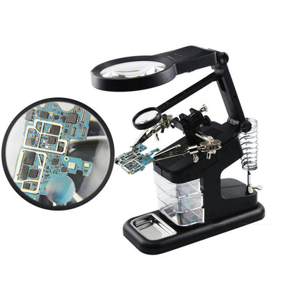 Multi-Function Desktop Magnifier for Electronics Work