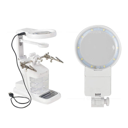 Multi-Function Desktop Magnifier for Electronics Work