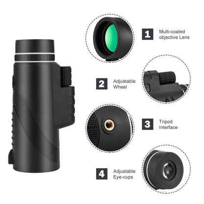 HD Vision Telescope with Smartphone Mount