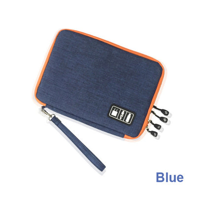 Compact Dual-Layer Gadget Organizer