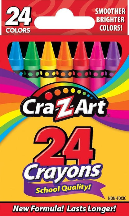 Cra-Z-Art School Quality Crayons, 24 Count