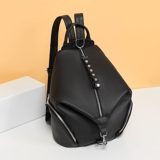 Geneva Chic Secure Leather Backpack