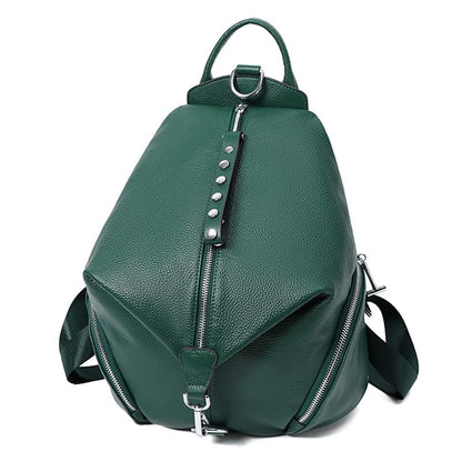 Geneva Chic Secure Leather Backpack