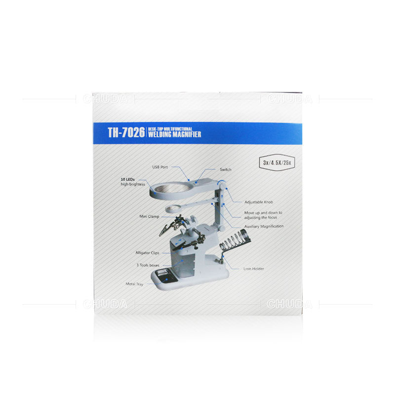 Multi-Function Desktop Magnifier for Electronics Work
