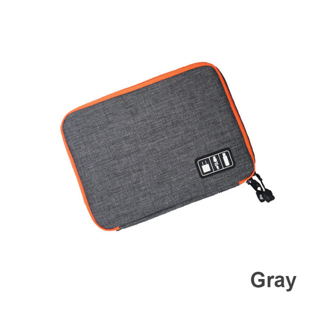 Compact Dual-Layer Gadget Organizer