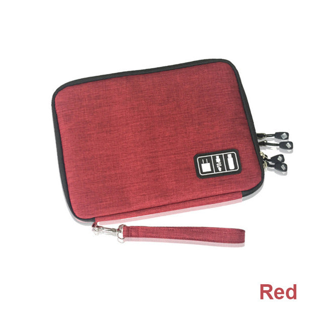 Compact Dual-Layer Gadget Organizer