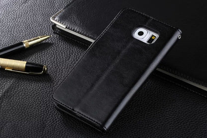 Authentic Leather Samsung S6 Case with Strap