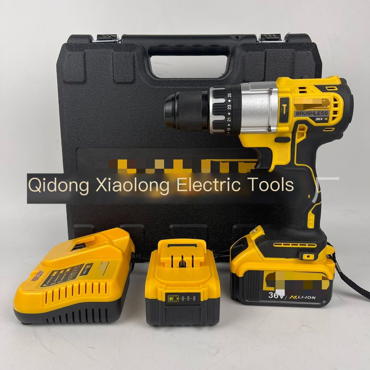 Cordless Lithium Drill with Screwdriver and Impact Function