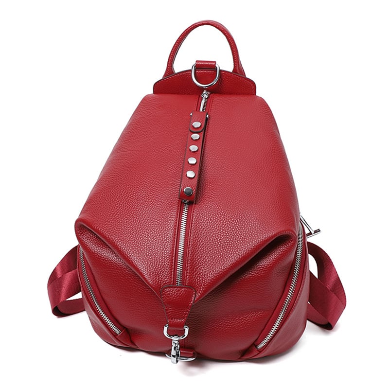 Geneva Chic Secure Leather Backpack
