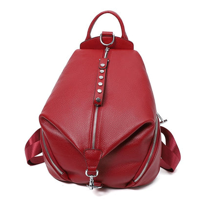 Geneva Chic Secure Leather Backpack