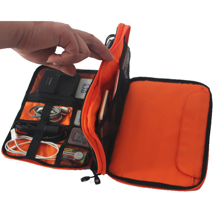 Compact Dual-Layer Gadget Organizer